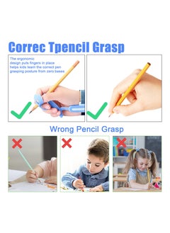 SYOSI Kids Pencil Gripper for 3-9 Years Handwriting, Toddler Ergonomic Writing Aid Tool Ergonomic Pencil Grip Pencil Grips Pencil Aid for Children's Training Pen Holding Posture Correction Tools  - Image 2