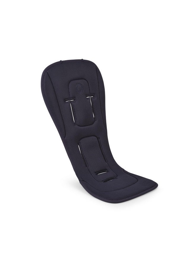 Bugaboo بطانة مقعد بوجابو المزدوجة المريحة قابلة للعكس بالكامل لتنظيم درجة حرارة الجسم، متوافقة مع جميع عربات بوجابو، أزرق غامق - Image 2