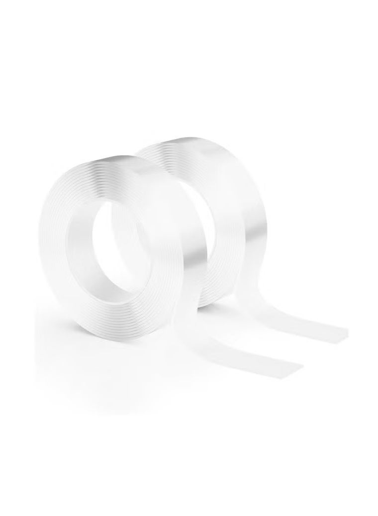 2 PCS Nano Double Sided Tape Heavy Duty, Multipurpose Transparent Tape ,Removable Mounting Tape For Poster,Carpet,Rug, Dorm Classroom Office Decoration - Image 1