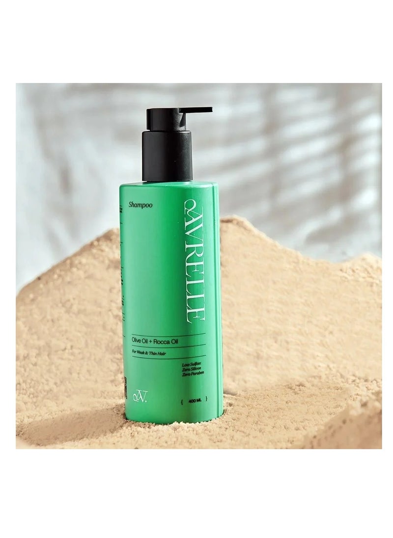 AVRELLE Avrelle Shampoo with olive & Rocca oil 400 ML  - Image 3