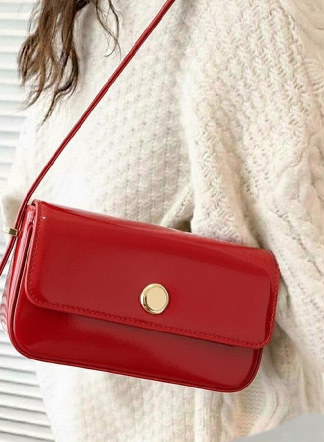 HaveGlam Women Stylish Sling Bag | PU Leather Shoulder Bag for Girls | Small Crossbody Handbag for Daily Use-Red - Image 3