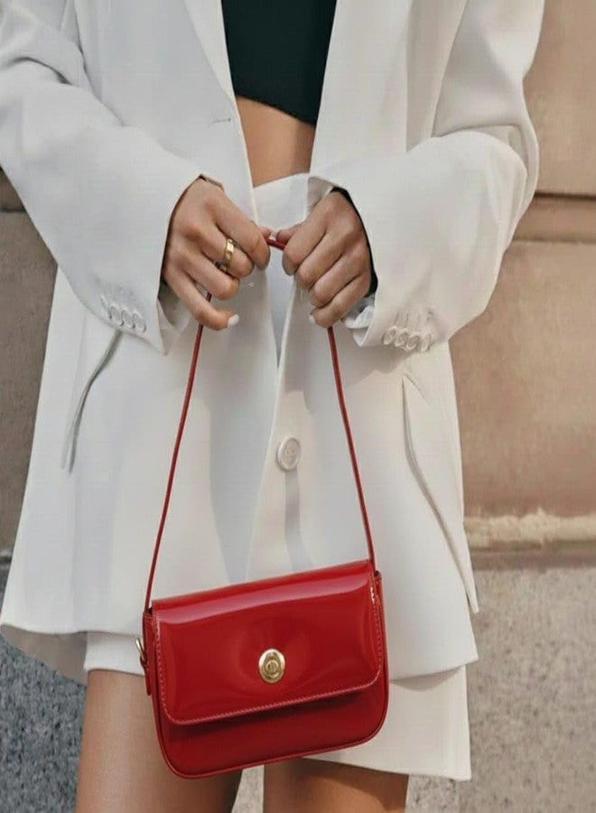 HaveGlam Women Stylish Sling Bag | PU Leather Shoulder Bag for Girls | Small Crossbody Handbag for Daily Use-Red - Image 5