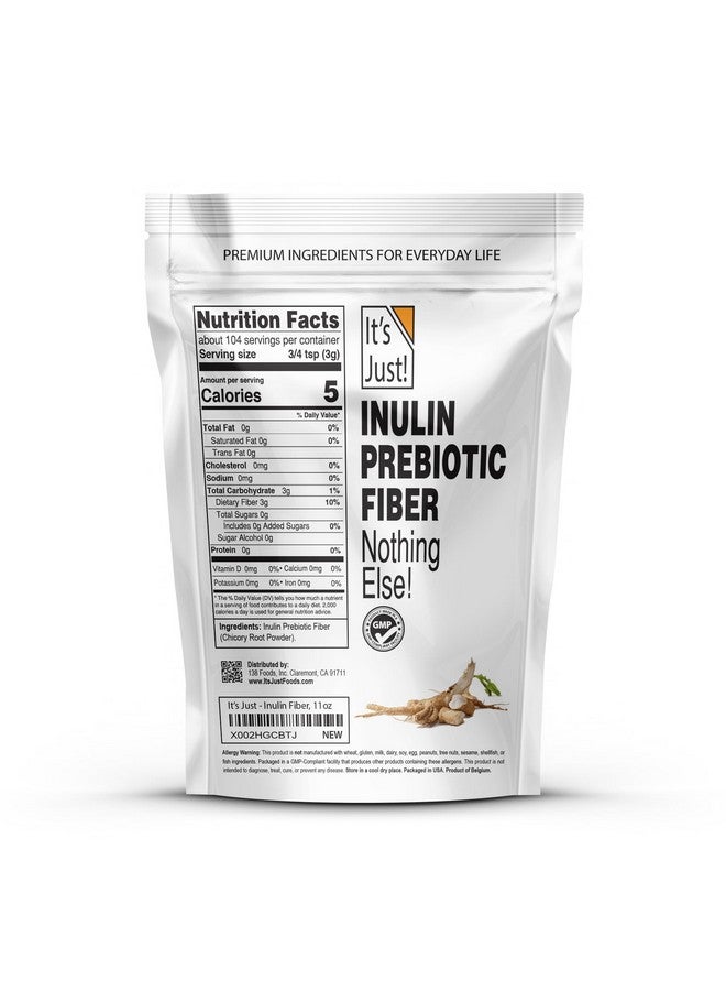 It's Just! - Inulin Prebiotic Fiber, Water Soluble, Chicory Root Powder, Promotes Gut Health, Made in USA, Product of Belgium, Vegan/Keto Friendly - Image 2