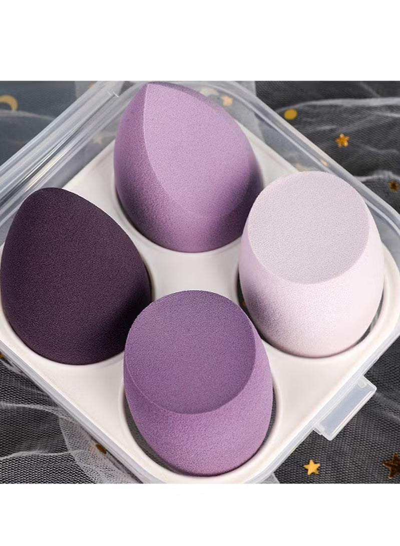 طقم اسفنج مكياج 4 قطع خلاط متعدد الألوان لمزج كريم الأساس - Image 4