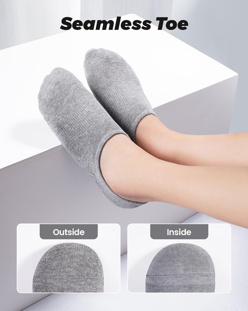 IDEGG No Show Socks Women & Men Low Cut Ankle Short Athletic Running Casual Invisible Liner Socks - Image 4