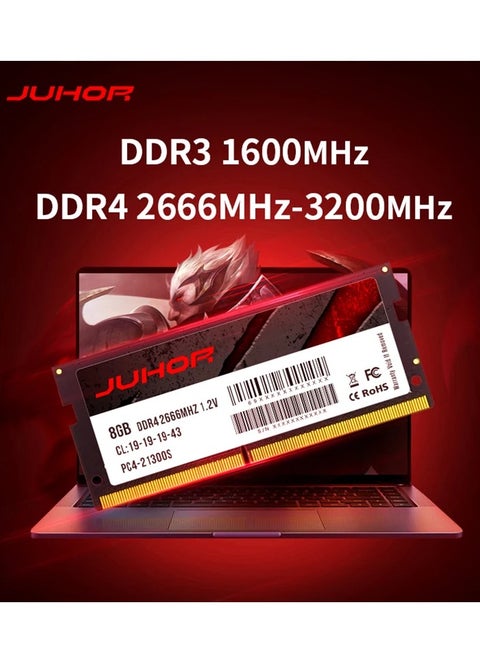 8 GB DDR3 Memoria Ram 1600Mhz Notebook Dell, HP, Lenovo Home Office DIMM DDR3 High Performance Memory For Laptops