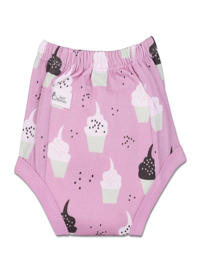 Just Bumm Potty Pants for Toddlers, Pull-up Padded Underwear with 4 layers of Organic Cotton Padding & Cotton Inner, Ideal for Potty Training 2-3 Year Babies (Happy Scoops) - Image 1