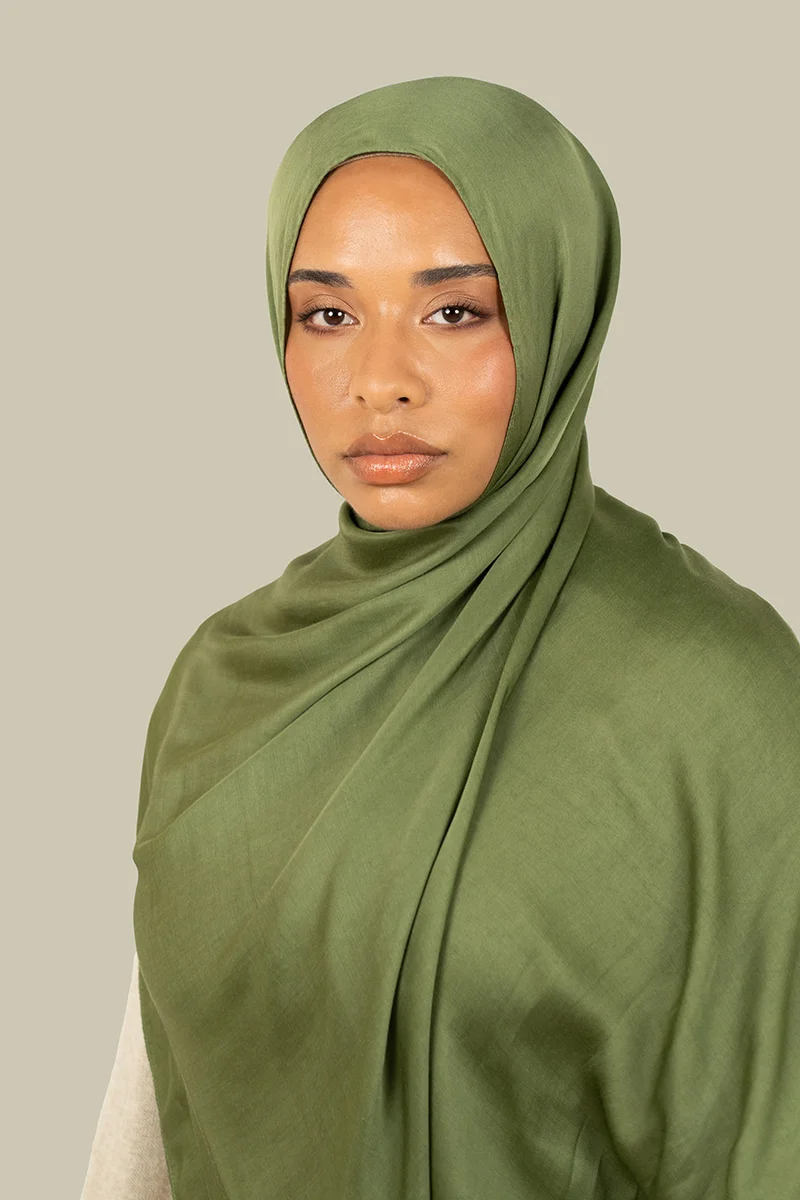 silqrose  Moss Modal Satin Hijab for Women | Best Price UAE