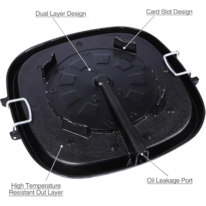 أكس سبرينج مقلاة شواء مربعة 32 سم على الطراز الكوري غير لاصقة بتصميم بدون دخان، مقلاة شواء داخلية وخارجية للطهي على الموقد والشواء على الطاولة - Image 3