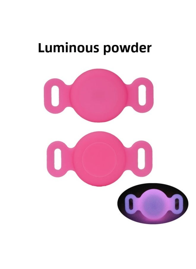 Generic - Suitable For Anti-loss Device Apple Locator Silicone Protective Case Airtag Protective Case All-inclusive Waterproof-Color:Luminous Powder OPP Waterproof Cover-Applicable Model:Depth Waterproof Airtag Protective Sleeve M Code - Image 1
