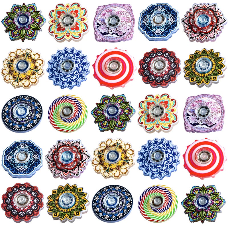 MYREQIA 50 Pack Fidget Spinner Mini ToysParty Favors Supplies Birthday Gifts Easter Basket Goodie Bags Stuffers for Kids AdultsSensory Toys for Boys Girls Stress ReliefTreasure Box Toy Classroom Prizes - Image 3