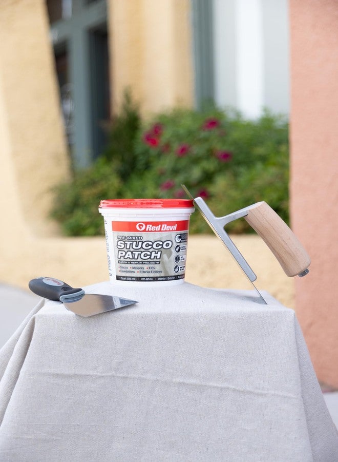 Red Devil 0450 Pre Mixed Stucco Patch, Off White, Quart, 1 Pack - Image 3