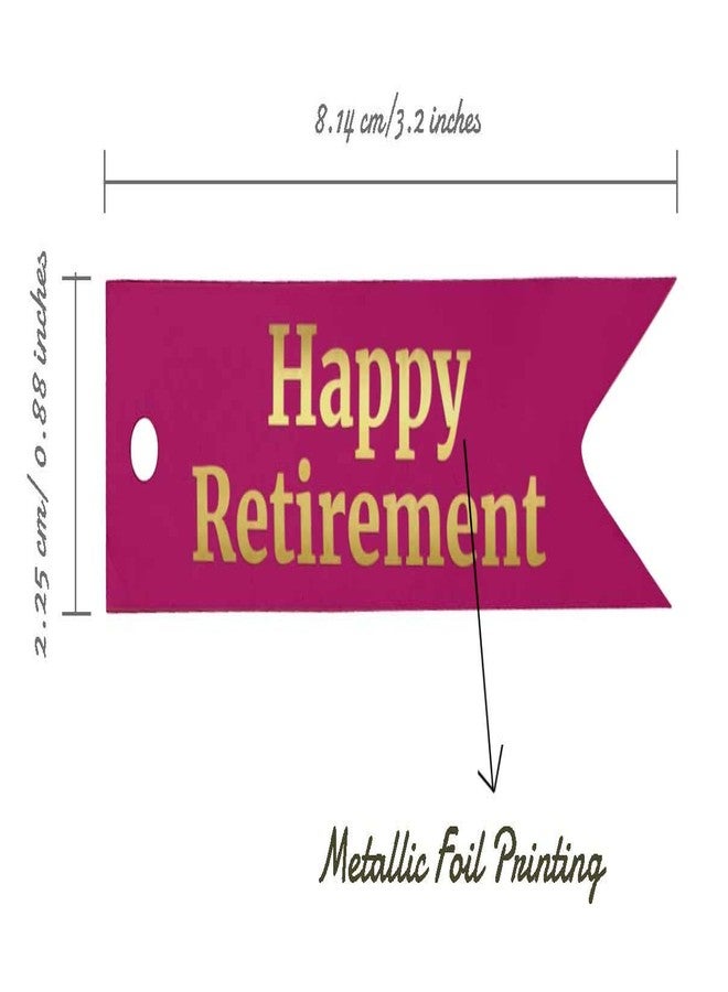 Inkdotpot Happy Retirement Bottle Tag Gold Foil Favor Hang Tags Pack of 100 - Image 5
