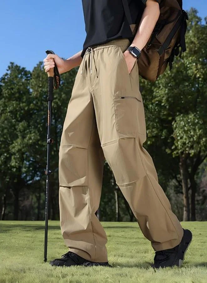 Take Two Men Beige Cargo Pants