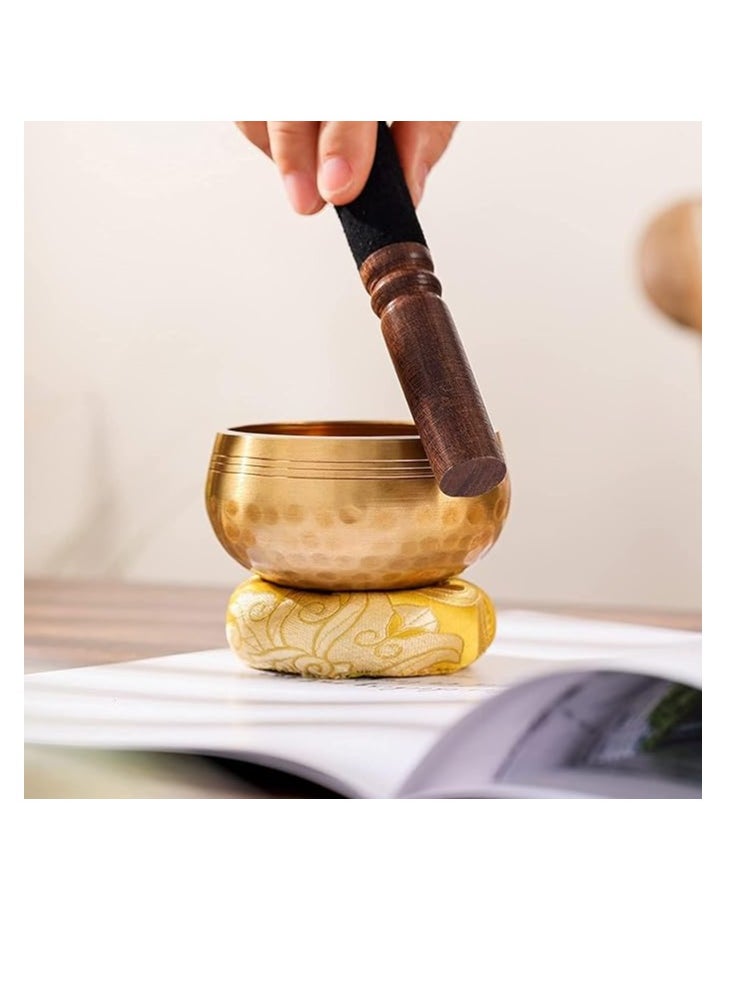 Generic Tibetan Singing Bowls Set, Meditation Sound Bowl hand Hammered in Nepal For Yoga, Meditation, Mindfulness, Healing & Chakra balancing  - Image 3