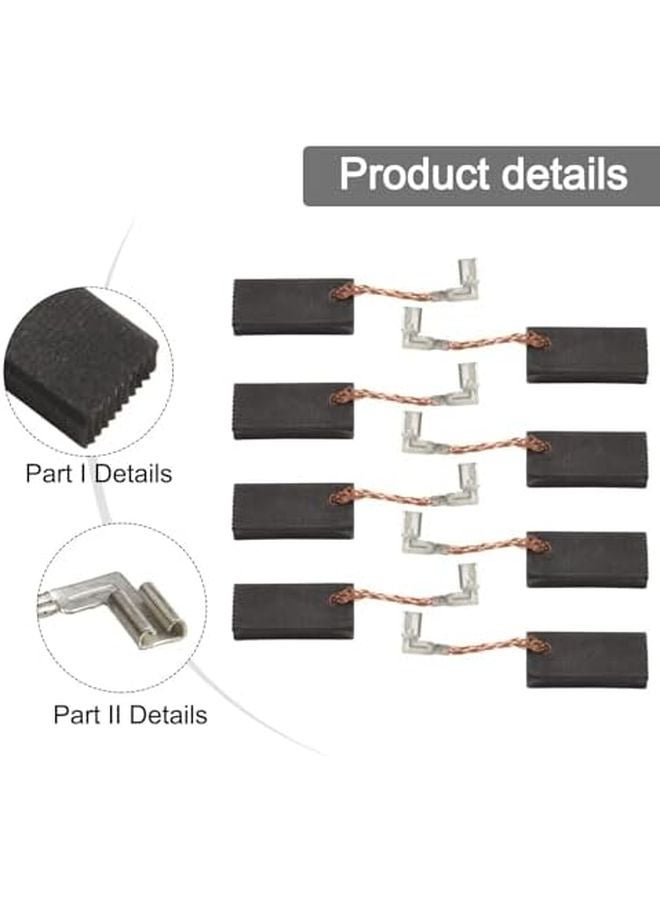 مجموعة فرش الكربون مقاس 6.5x11x25 مم لاستبدال مطرقة الدوران HR4011C وHR4001C و3210FC، 8 قطع - Image 4