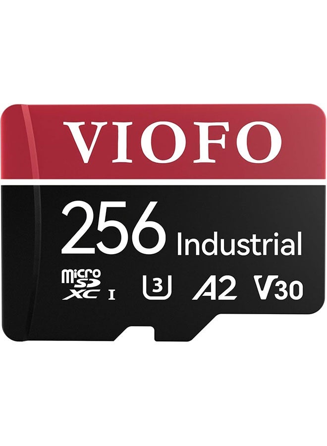 فيوفو بطاقة ميكرو سد صناعية VIOFO 256 جيجابايت، بطاقة ذاكرة عالية السرعة U3 A2 V30 مع محول، تدعم تسجيل مقاطع فيديو فائقة الدقة 4K - Image 1