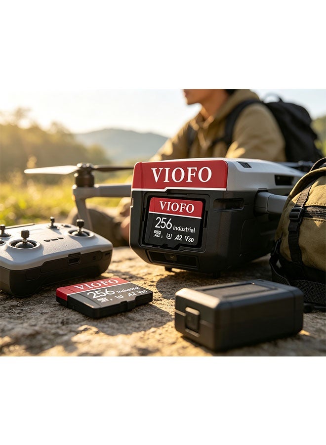 فيوفو بطاقة ميكرو سد صناعية VIOFO 256 جيجابايت، بطاقة ذاكرة عالية السرعة U3 A2 V30 مع محول، تدعم تسجيل مقاطع فيديو فائقة الدقة 4K - Image 4