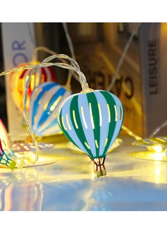 Excefore String Lights, Hot Air Balloon String Lights, Multicolor 20 LED 10 Ft Hanging Garland, Battery Operated Balloon Decorations for Wedding, Birthday, Room, Wall, and Party Hanging Decor  - Image 3