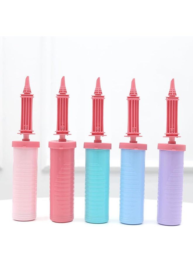 Goldedge 1 x Blue Balloon Pump,Inflator Balloon Pump Hand for Balloon Arch Kit,Confetti Foil,Party Balloons,Double Action Inflator for Fitness,Yoga Ball - Image 4