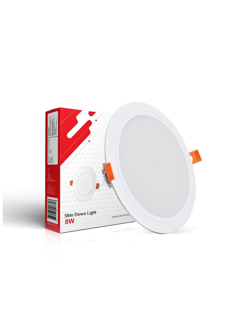FORMOST FORMOST LED Slim Panel Light Round 8W | Ultra Slim and Sleek Design | Long Lifespan | Over Heat Protection | Pack of 1  - Image 1
