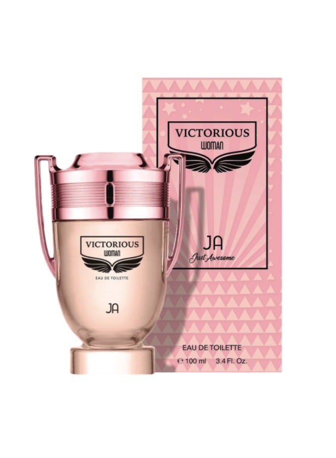 JA Just Awesome Victorious Women Eau de Toilette - 100ml | Long Lasting Perfume for Women  - Image 1