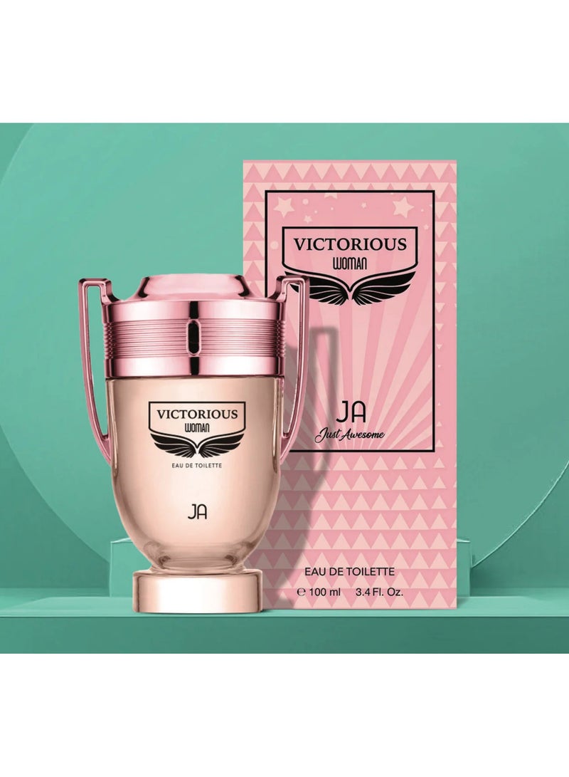 JA Just Awesome Victorious Women Eau de Toilette - 100ml | Long Lasting Perfume for Women  - Image 2