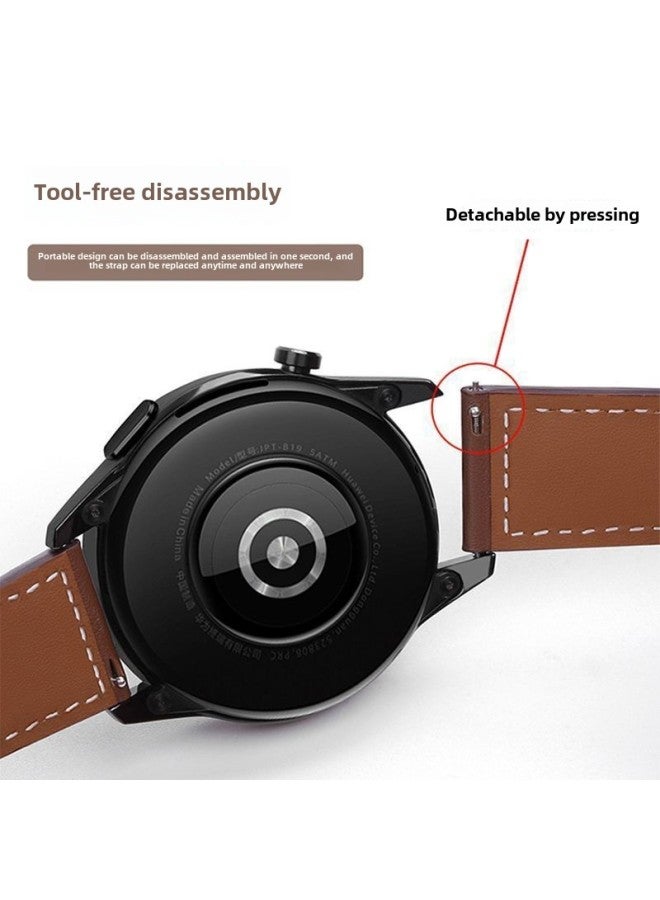 مناسب لـ Huawei Watch3pro Strap Gt2/gt3 Sports Smart 2e حزام بديل للرجال 22 مم لون عالمي: نفس النمط الرسمي أسود - مناسب لجيل Huawei Gt2 (46 مم) - Image 5