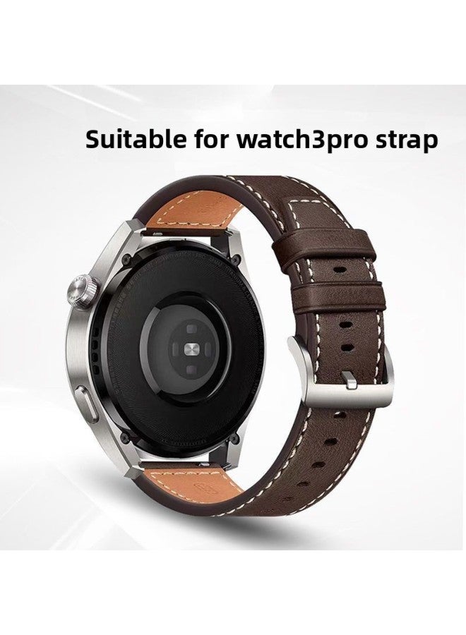 مناسب لـ Huawei Watch3pro Strap Gt2/gt3 Sports Smart 2e حزام بديل للرجال 22 مم لون عالمي: نفس النمط الرسمي أسود - مناسب لجيل Huawei Gt2 (46 مم) - Image 3