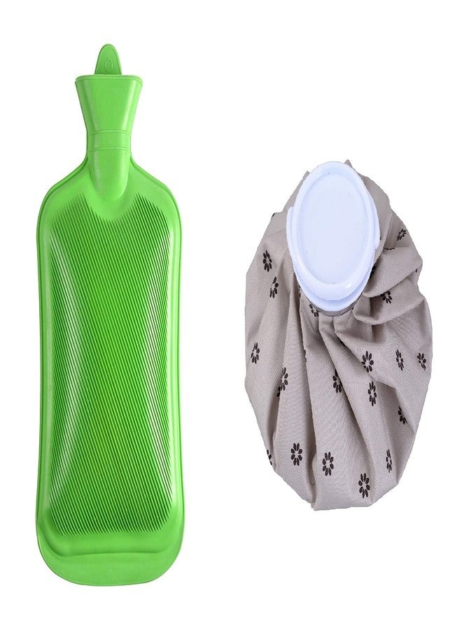 ANTIL'S 2L Hot Water Rubber bag & Cold Water Ice Bag Combo for Pain Relief Therapy Multicolour - Image 1