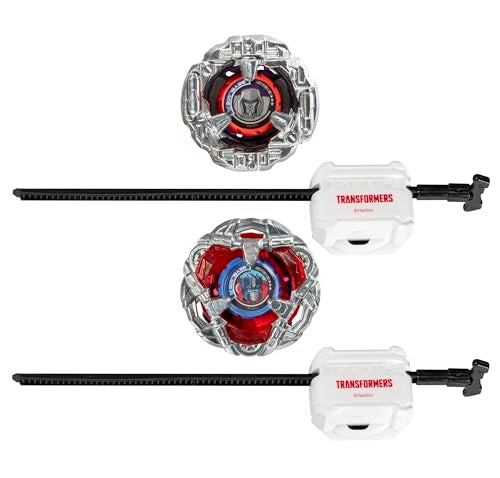 BeyBlade مجموعة بيبلايد X ترانسفورمرز كولاب أوبتيموس برايم 4-60P ضد ميجاترون 4-80B مع 2 قمة و 2 قاذف؛ ألعاب قمة قتالية للأولاد والبنات بعمر 8 سنوات (حصري على أمازون) - Image 2