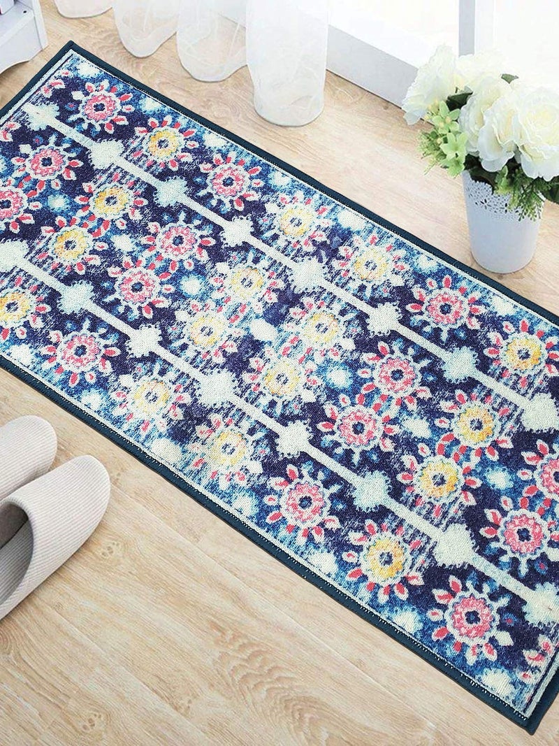 Status Contract Polypropylene Anti Skid Runner for Living Area | Rug for Bedroom |Rug for Dining Kitchen | Rug for Dining Table | Rug for Floor with Anti Slip Backing- 56X140 CM, Multi - Image 4