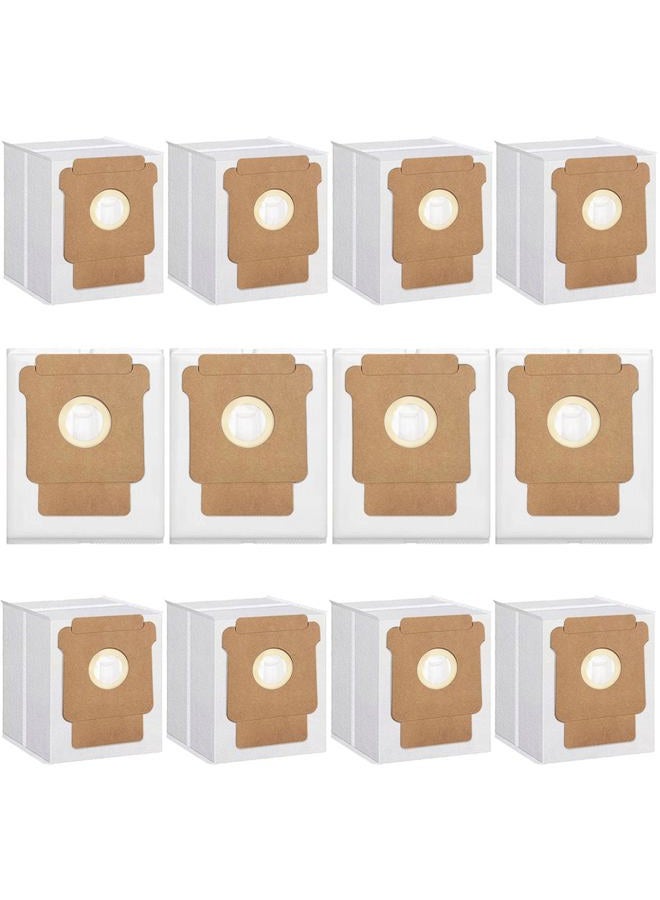 MalhSlix 12 Pack Q0520 Dust Bags for iRobot Roomba Essential Q0520 Robot Vacuum Cleaner, 2.9 L Large Capacity Replacement Vacuum Bags, Disposable Auto-Empty Dust Bin Bags,12 Pack Vacuum Bags - Image 1