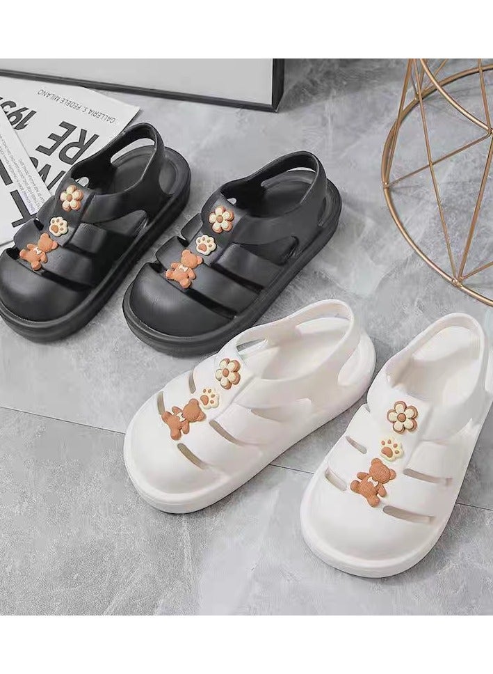 Suitable for men and women, soft-soled indoor and outdoor home slippers, casual thick-soled slippers, outdoor slippers, beach shoes  - Image 2