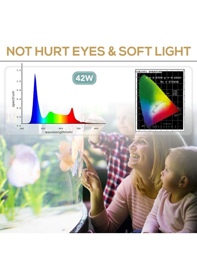 هايغر مصباح LED لحوض السمك من hygger بقوة 42 واط، إضاءة 24/7، وضع شروق الشمس - ضوء النهار - ضوء القمر ووضع اصنعها بنفسك، إضاءة قابلة للتعديل مع مؤقت وقوس قابل للتمديد، 7 ألوان لحوض السمك المزروع - Image 4