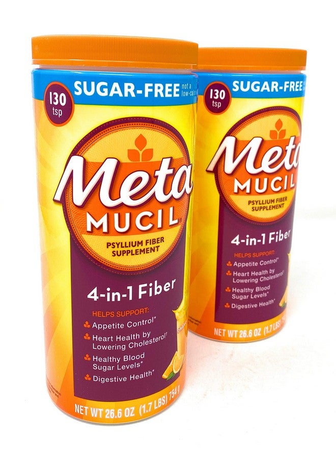Metamucil Metamucil Sugar Free Fiber Supplement, Orange Smooth 260 Servings - Image 1