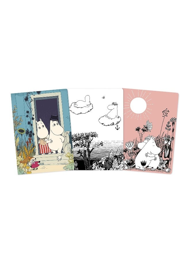 null - Flame Tree Gift Moomin Set of 3 Midi Notebooks - Image 1