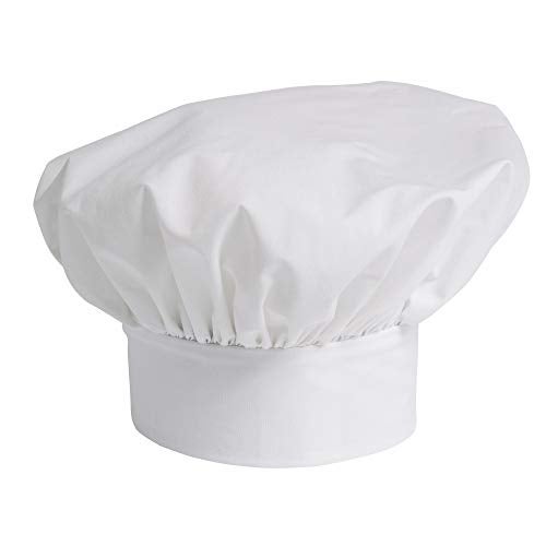 Uncommon Threads Unisex Twill Chef Hat, White, One Size - Image 1