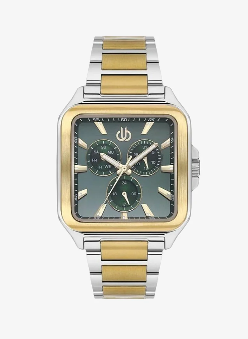 BIGOTTI Bigotti - Raffinato Men Watch | Stainless SteelBrass Case | Analog | Square Dial | Mineral Glass | Japanese Quartz | Water Resistant 50 Meters