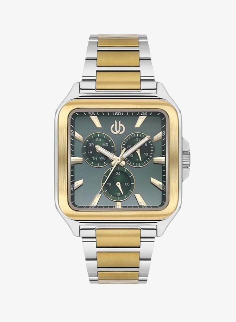 Bigotti - Raffinato Men Watch | Stainless SteelBrass Case | Analog | Square Dial | Mineral Glass | Japanese Quartz | Water Resistant 50 Meters - Image 2