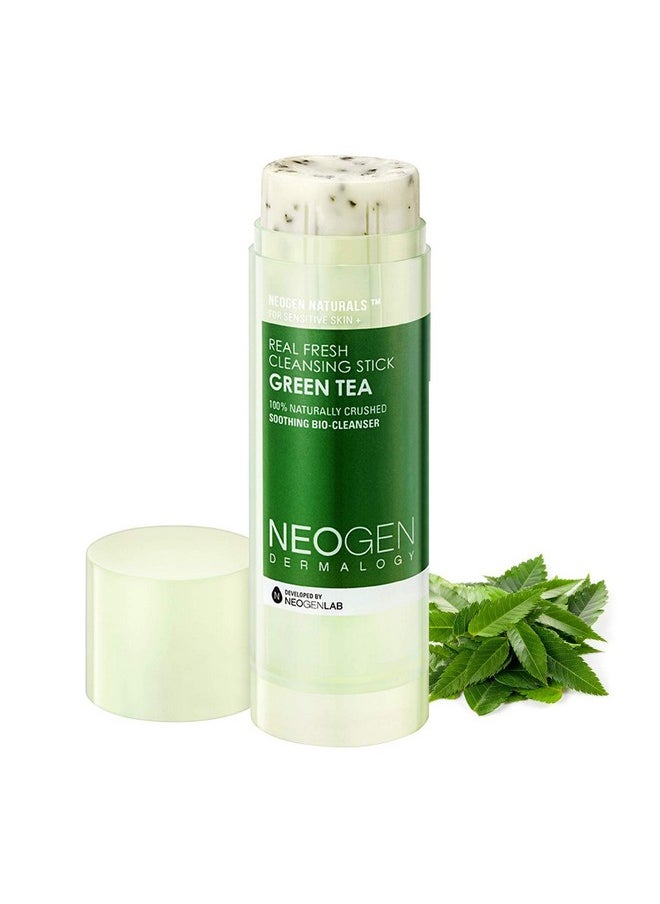DERMALOGY by NEOGENLAB Makeup Remover Cleansing Stick With Green Tea Extract And Leaves Hydrating Travel Size Essential (Real Fresh Cleansing Stick Green Tea)  - Image 3