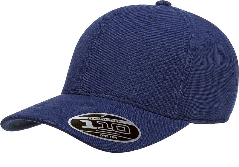 Flexfit Mens 110 Cool Dry Athletic Cap Navy One Size - Image 2