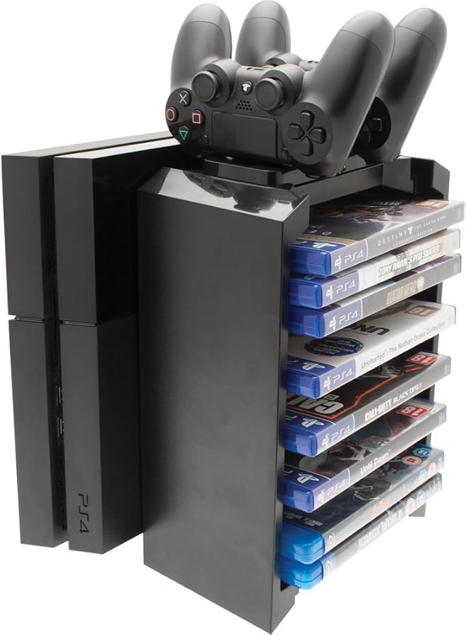 Venom 2 In 1 Games Storage Tower And Twin Charging Dock (Ps4) - Image 1