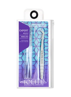 IOLITE Eyelash Tweezer Expert 40/12 Angled  - Image 1