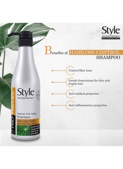 style aromatherapy Professional Shampoo | For Hair Thinning, Hair Loss Control -750 Ml White  - Image 2