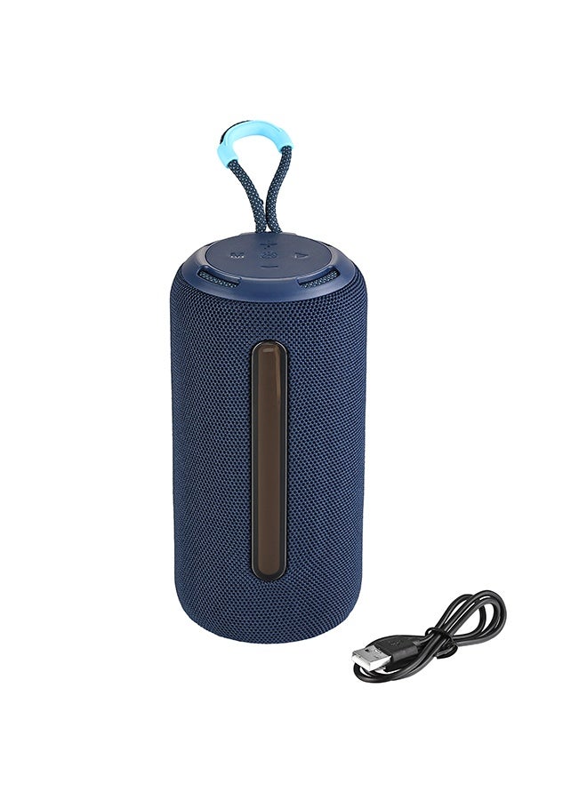 LAWAZIM Bluetooth Speaker - 5W Blue Color With LED Light - Portable Wireless Speaker with TWS Pairing, BT/TF/USB/FM Modes, and Colorful Flashing Lights - for Travel, Outdoor, Parties, and Home Audio - Image 1