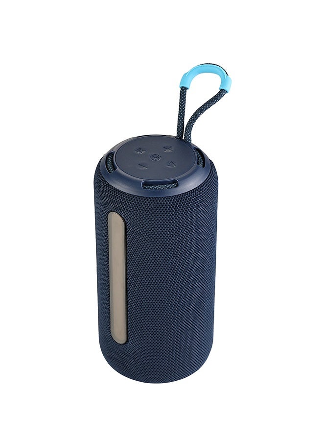 LAWAZIM Bluetooth Speaker - 5W Blue Color With LED Light - Portable Wireless Speaker with TWS Pairing, BT/TF/USB/FM Modes, and Colorful Flashing Lights - for Travel, Outdoor, Parties, and Home Audio - Image 2