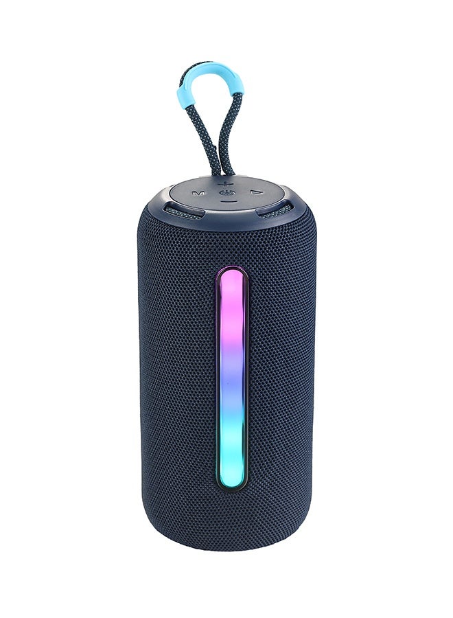 LAWAZIM Bluetooth Speaker - 5W Blue Color With LED Light - Portable Wireless Speaker with TWS Pairing, BT/TF/USB/FM Modes, and Colorful Flashing Lights - for Travel, Outdoor, Parties, and Home Audio - Image 5