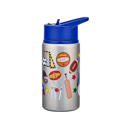 ONS KIDS Stainless Steel Water Bottle for Kids| Straw Bottles, Easy Grip | Leak Proof steel bottles for children, BPA Free, Easy to Carry - Sipper Bottles | Sports | (532 ML) - Image 2
