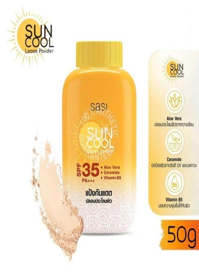 VIRAVIN HOUSEWARE Sasi Sun Cool Loose Powder: Best Cooling SPF 35 Powder for Sun Protection and Skin Soothing - Image 3